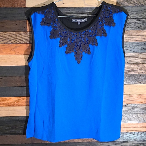 NEW BRIXON IVY BLUE TOP 💙 SIZE XL